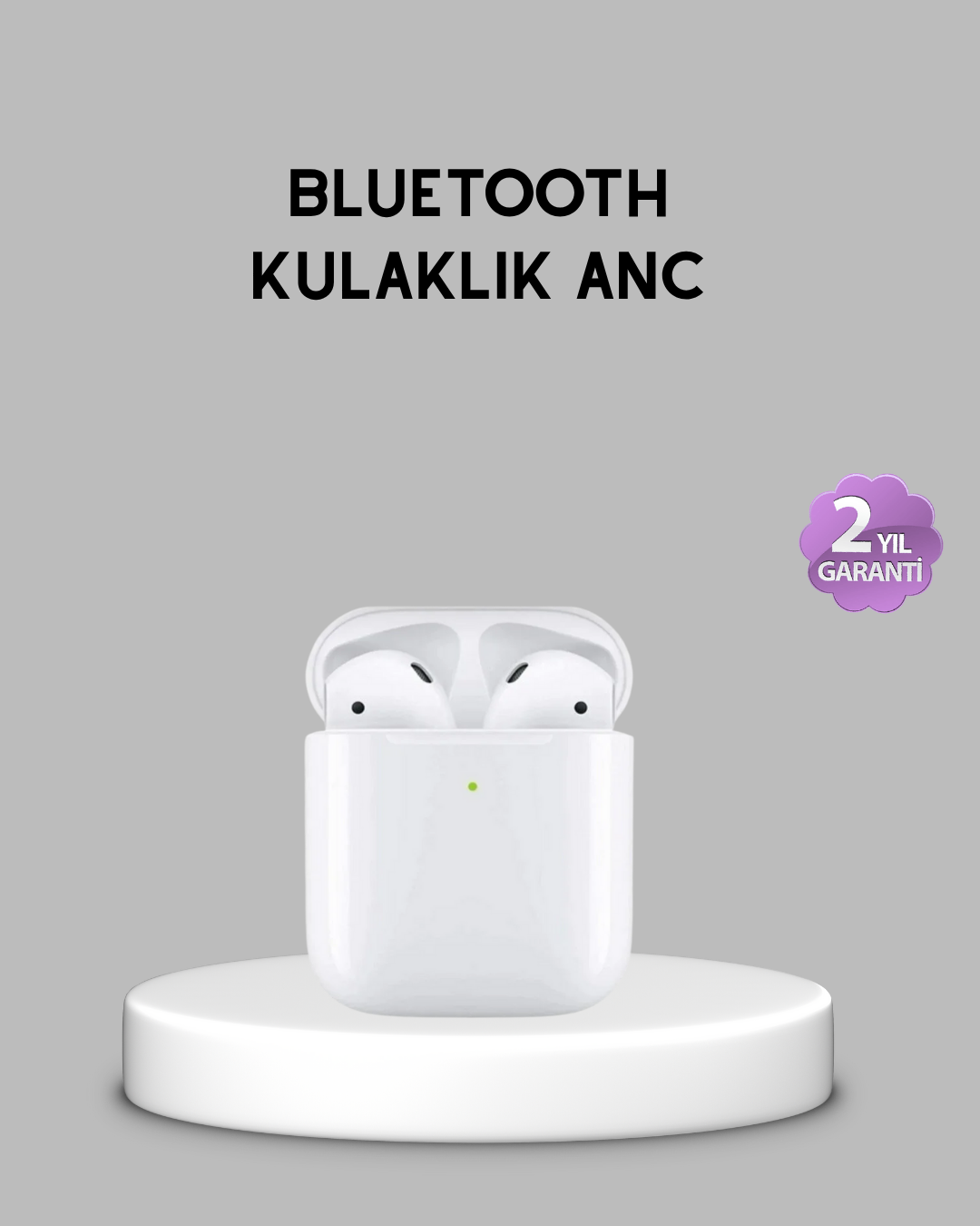 1-186 Aktif Gürültü Önlemeli RGB Işıklı Kablosuz Kulak Üstü Kulaklık - Vipsepet - Görsel 1