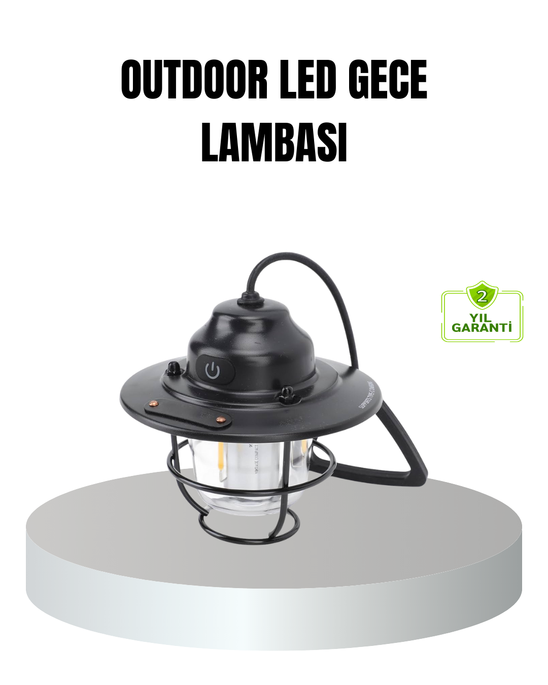 1-188 Retro Kamp Lambası Su Geçirmez Taşınabilir Gece Işığı Uzun Pil Ömürlü - Vipsepet - Görsel 1