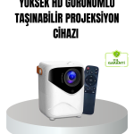 Taşınabilir 1080P HD Akıllı Projektör – 64GB Dahili Hafıza, 2GB RAM, Uzaktan Kumandalı - Vipsepet