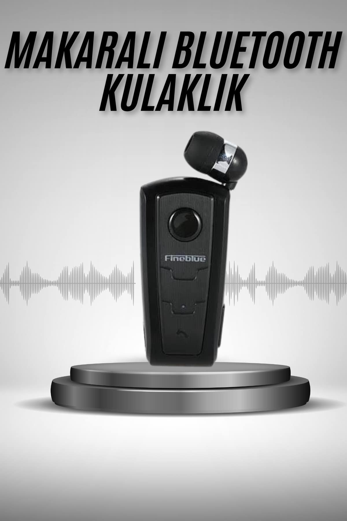 1-19 Makaralı Bluetooth Kulakiçi Yaka Kulaklığı Kablosuz Kulaklık - vipsepet - Görsel 1