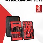 17 Parça Manikür Seti El ve Ayak Bakımı Törpü Cımbız Tırnak Temizleme - Vipsepet