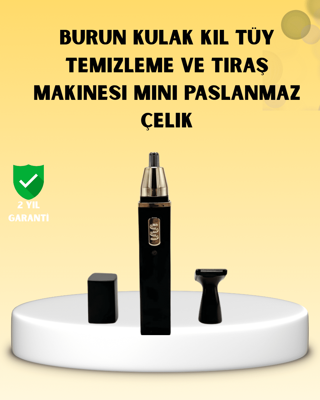 1-2 Şarjlı burun ve kulak kılı temizleme cihazı - vipsepet - Görsel 1
