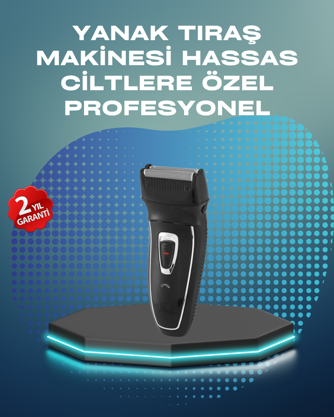 1-20 Kablosuz Kuru Tıraş Makinesi Folyo Başlıklı - vipsepet - Görsel 1