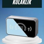 Powerbankli Bluetooth Kulaklık Yüksek Ses Aynalı Çift Dijital Gösterge Ekranı - vipsepet