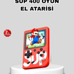 SUP Retro El Konsolu – 500 Oyun, 2 Oyunculu, 3 İnç Ekran, Taşınabilir Şarjlı Atari - Vipsepet