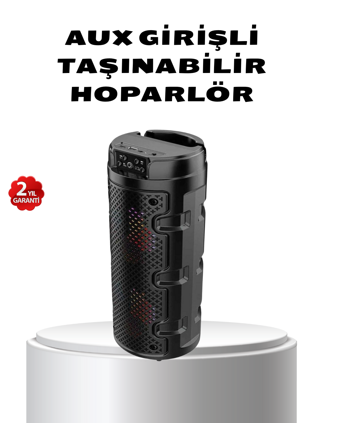 1-201 Bluetooth 5.0 Kablosuz Hoparlör Çift Sürücülü Yüksek Ses Kalitesi Kompakt Tasarım - Vipsepet - Görsel 1