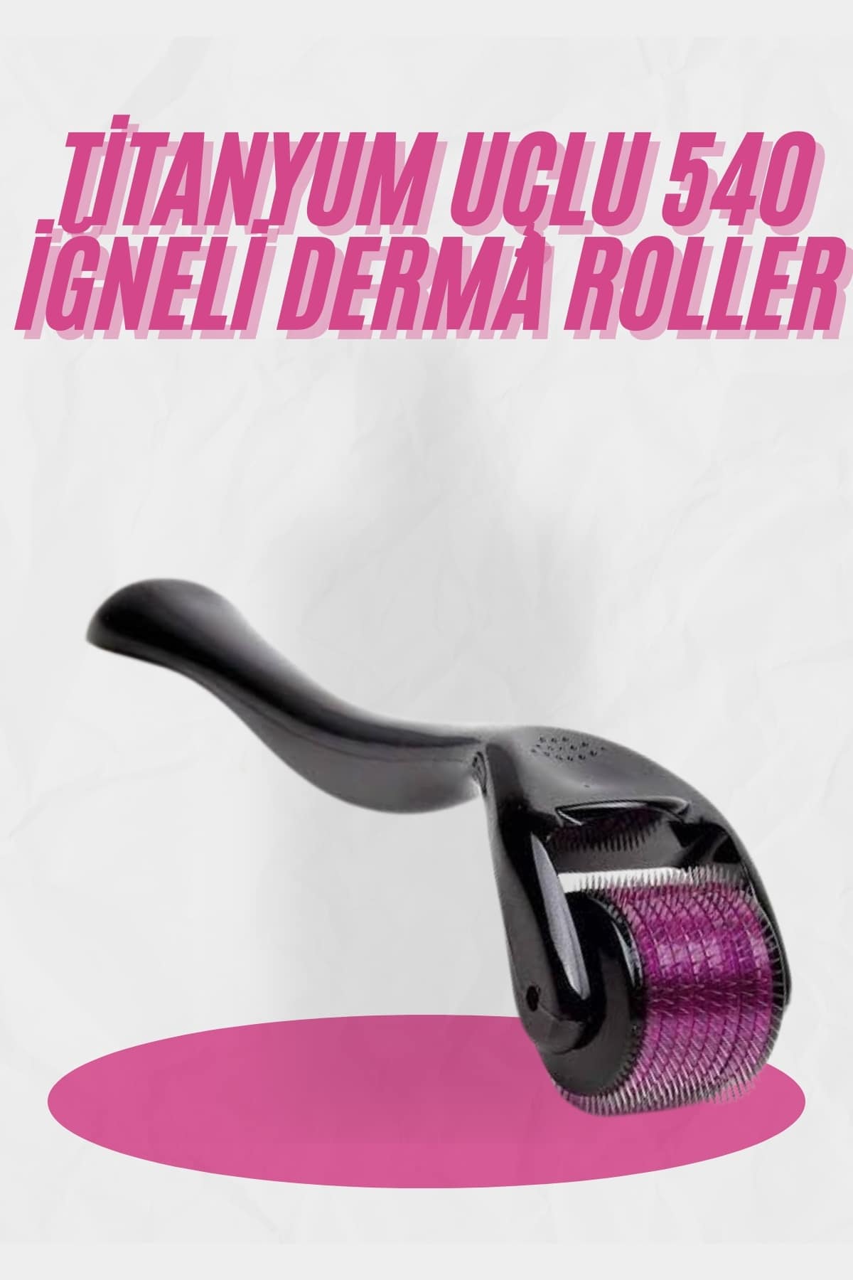 1-202 Dermaroller Titanyum 540 Iğneli 1 Mm Saç Kaş Sakal Serum Kullanıma Uygun - Vipsepet - Görsel 1