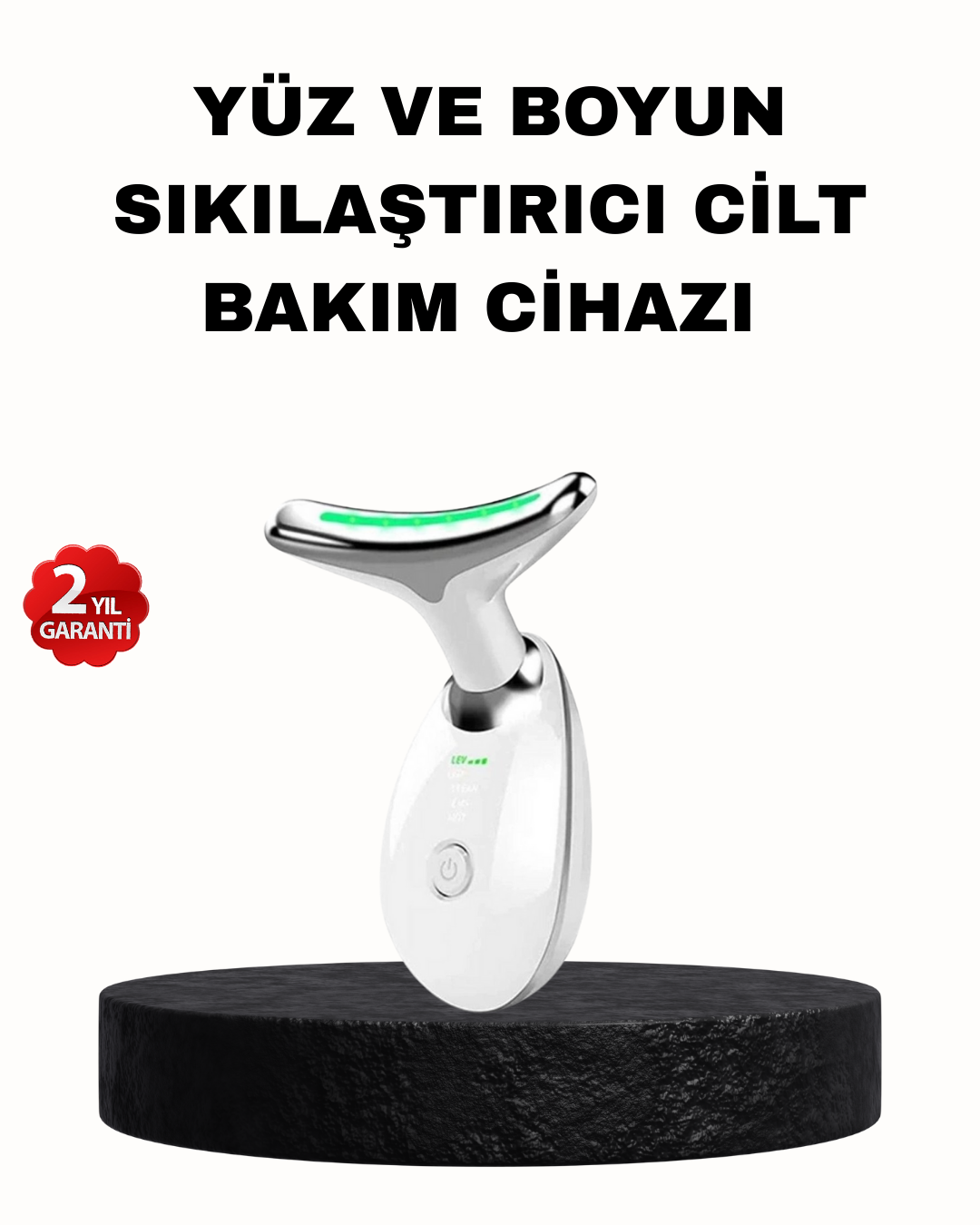 1-202 EMS Mikro Akım Yüz ve Boyun Sıkılaştırıcı Cihaz 7000 VPM Titreşim Isı Terapili - Vipsepet - Görsel 1
