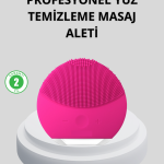 Şarjlı Su Geçirmez Yüz Temizleme ve Masaj Aleti – 3 Fonksiyonlu - Vipsepet