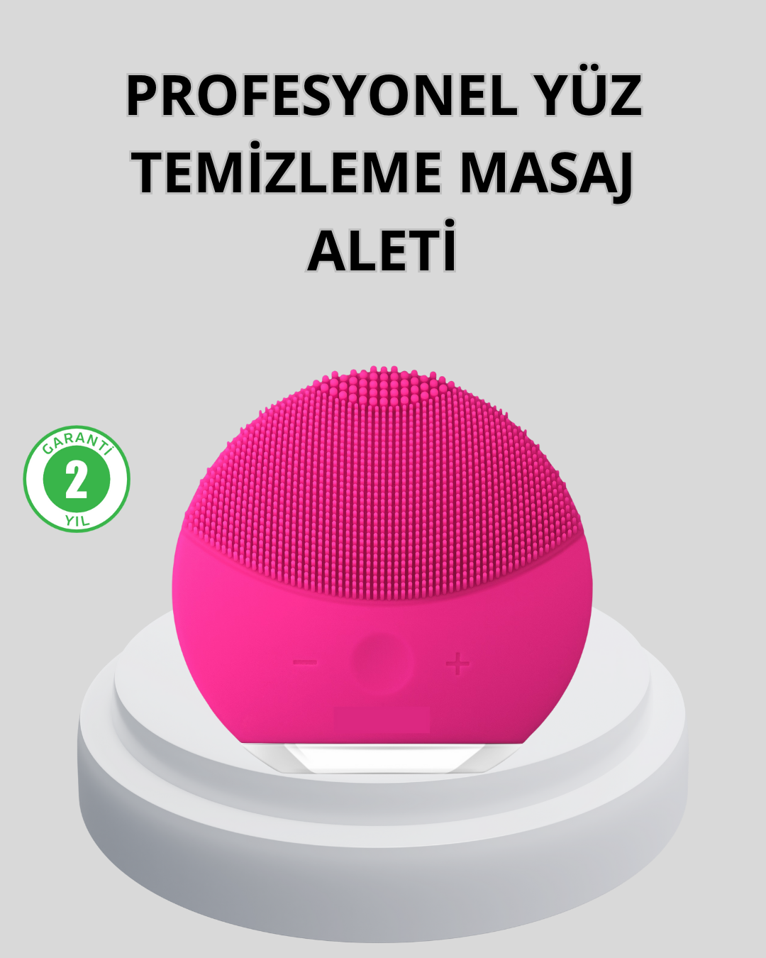 1-204 Şarjlı Su Geçirmez Yüz Temizleme ve Masaj Aleti – 3 Fonksiyonlu - Vipsepet - Görsel 1