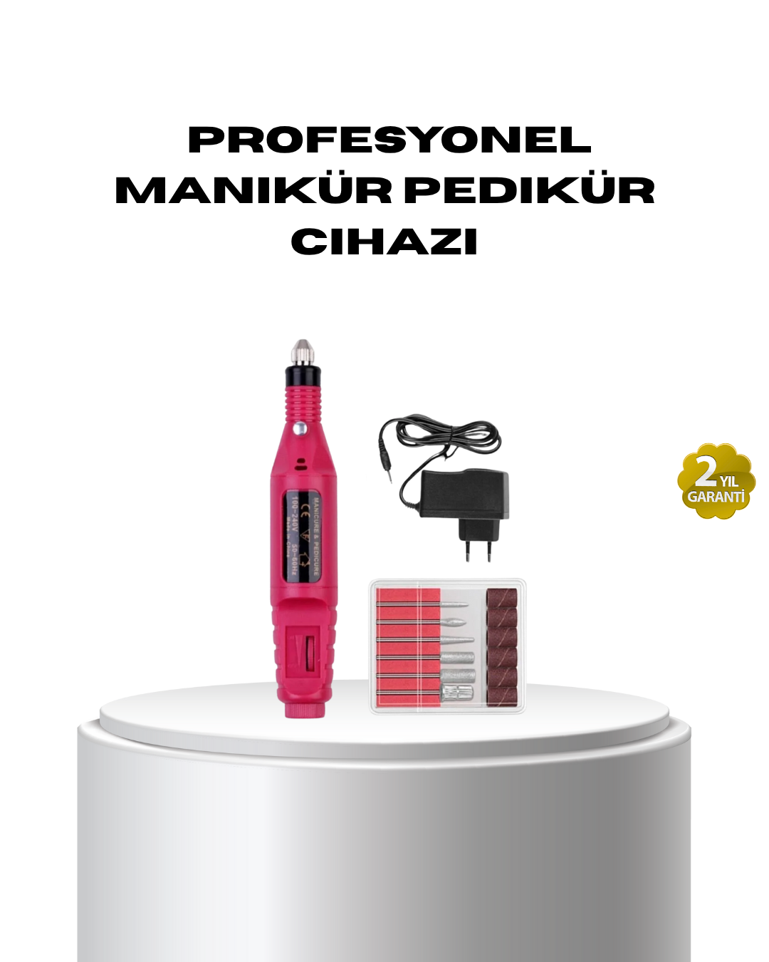 1-207 Profesyonel Tırnak Matkap Makinesi – USB Şarjlı, Ayarlanabilir Hız, Düşük Titreşimli ve Sessiz Çalışma - Vipsepet - Görsel 1