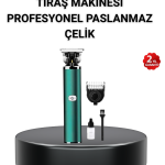 180 Dakika Kullanım Süreli Şarjlı Tıraş Makinesi – Hızlı Şarj, USB Girişli, Yüksek Kapasiteli - vipsepet
