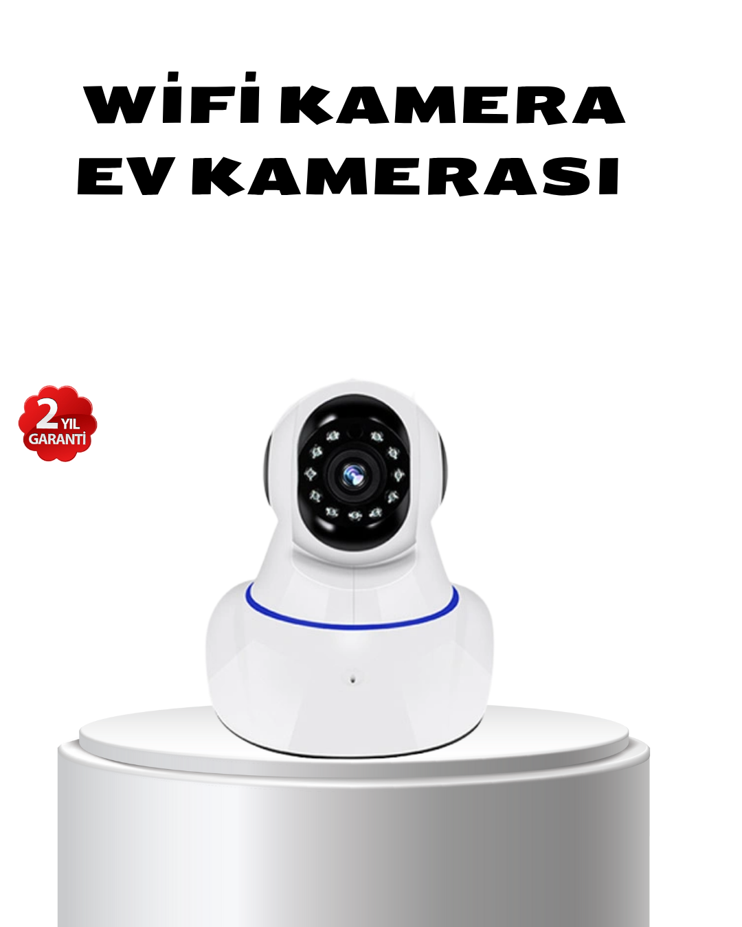 1-216 Full HD Akıllı IP Kamera – Gece Görüşlü, Hareket Sensörlü, Çift Yönlü Ses ve Online Kayıt Özellikli - Vipsepet - Görsel 1