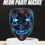 Işıklı Led Maske Parti Eğlence Maskesi Hallowen Neon Maske - Vipsepet