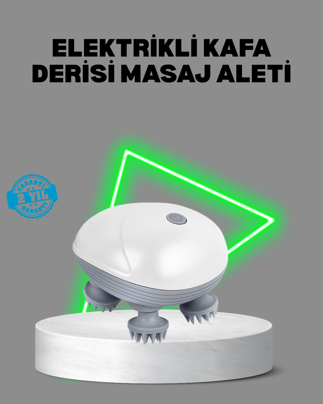 1-225 Elektrikli Kafa Derisi Masaj Aleti Islak ve Kuru Kullanım - Vipsepet - Görsel 1