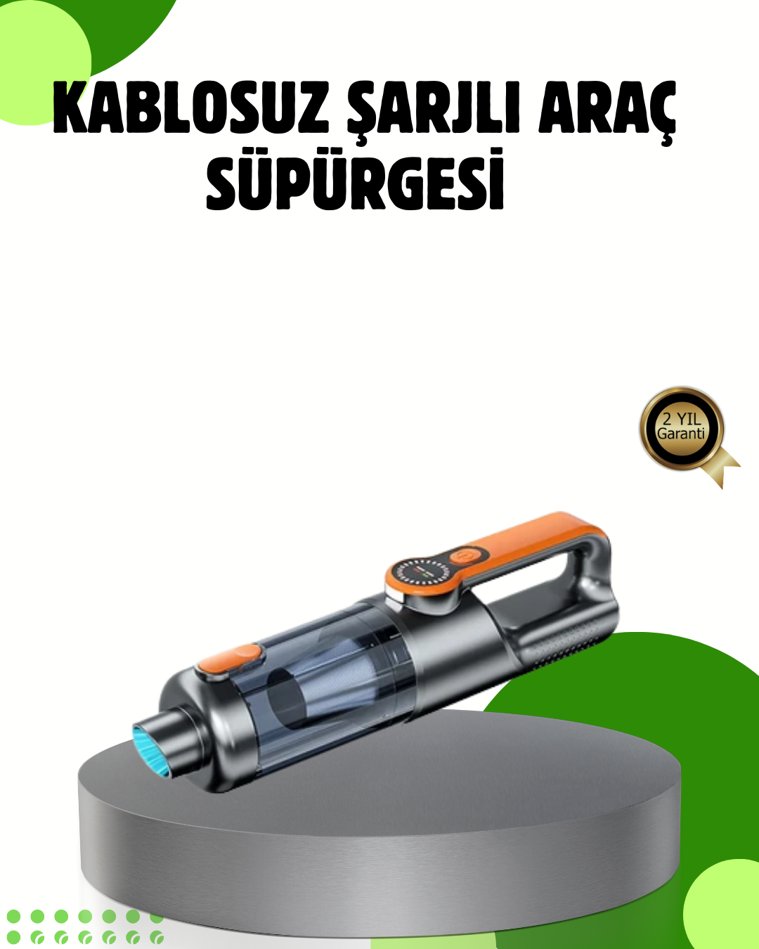 1-226 Şarjlı Kablosuz El Süpürgesi Yüksek Emiş Güçlü ve Çok Başlıklı - Vipsepet - Görsel 1