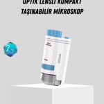 Taşınabilir Mini Mikroskop LED Işıklı 80X–200X Büyütmeli ve Odak Ayarlı - Vipsepet