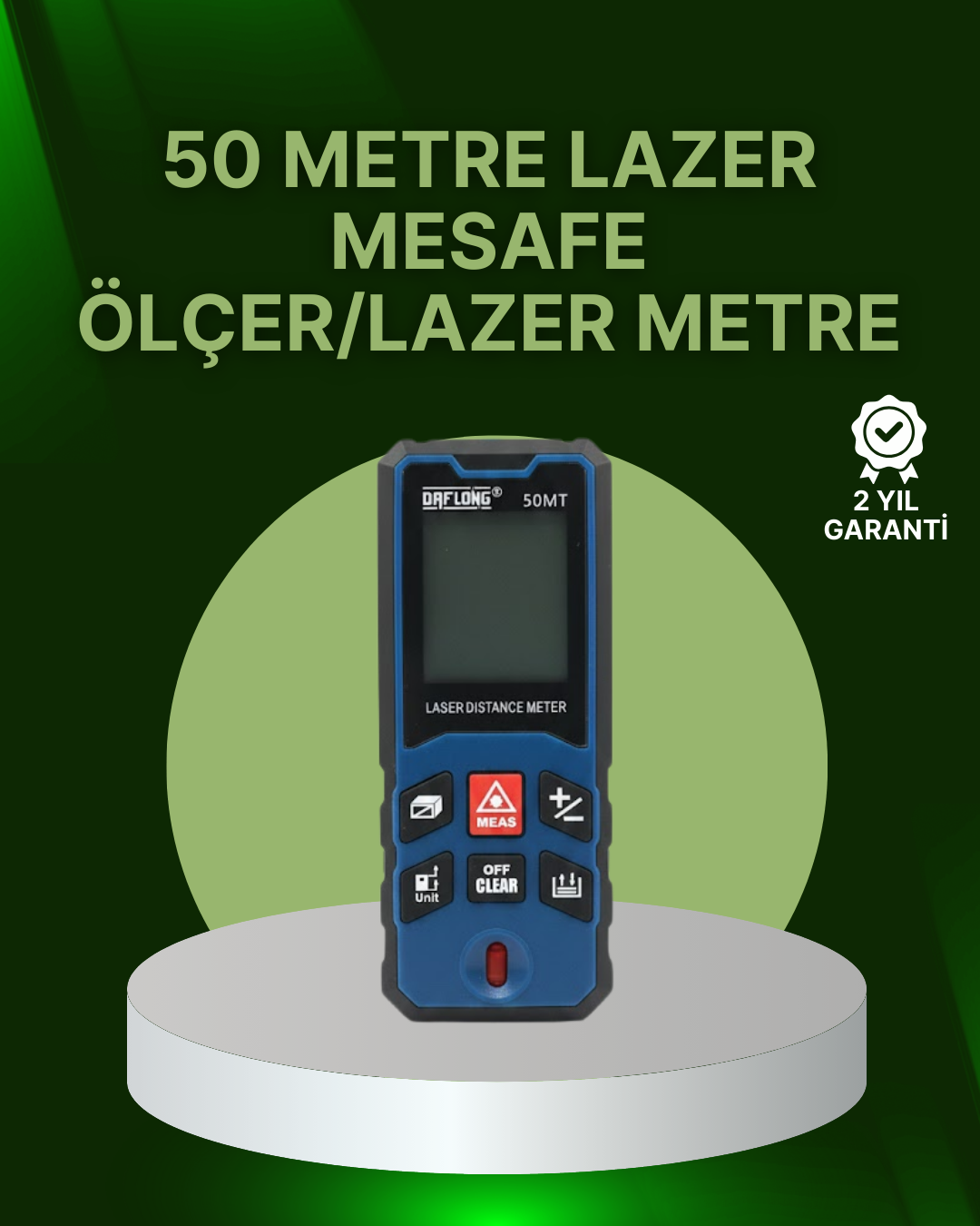 1-235 50 Metre Lazer Mesafe Ölçer Profesyonel Dijital Ölçüm Cihazı - Vipsepet - Görsel 1