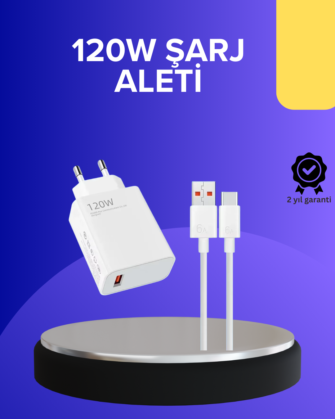 1-238 120 Watt Hızlı Şarj Adaptörü Samsung S20 S21 S22 S23 Uyumlu - Vipsepet - Görsel 1