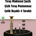 Şarjlı Titanyum Bıçaklı Saç Kesme Makinesi - vipsepet