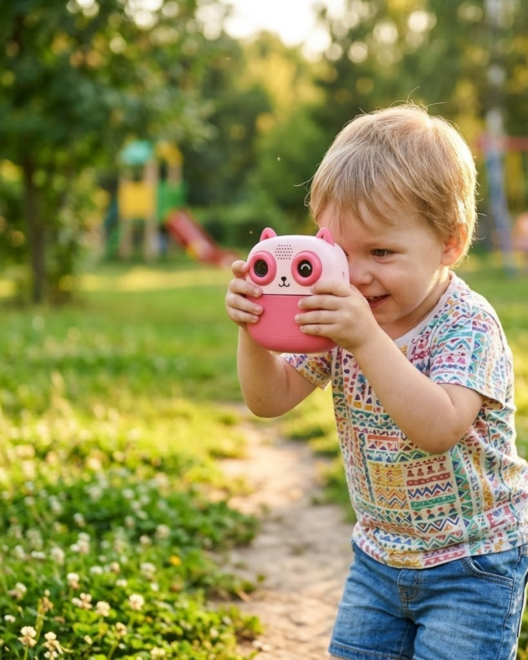 1-25 Çocuklar İçin Anında Baskılı Kamera 6 Renk Kalem 5 Rulo Kağıt Hediyeli Eğitici Eğlenceli Fotoğraf Makinesi - Vipsepet - Görsel 1