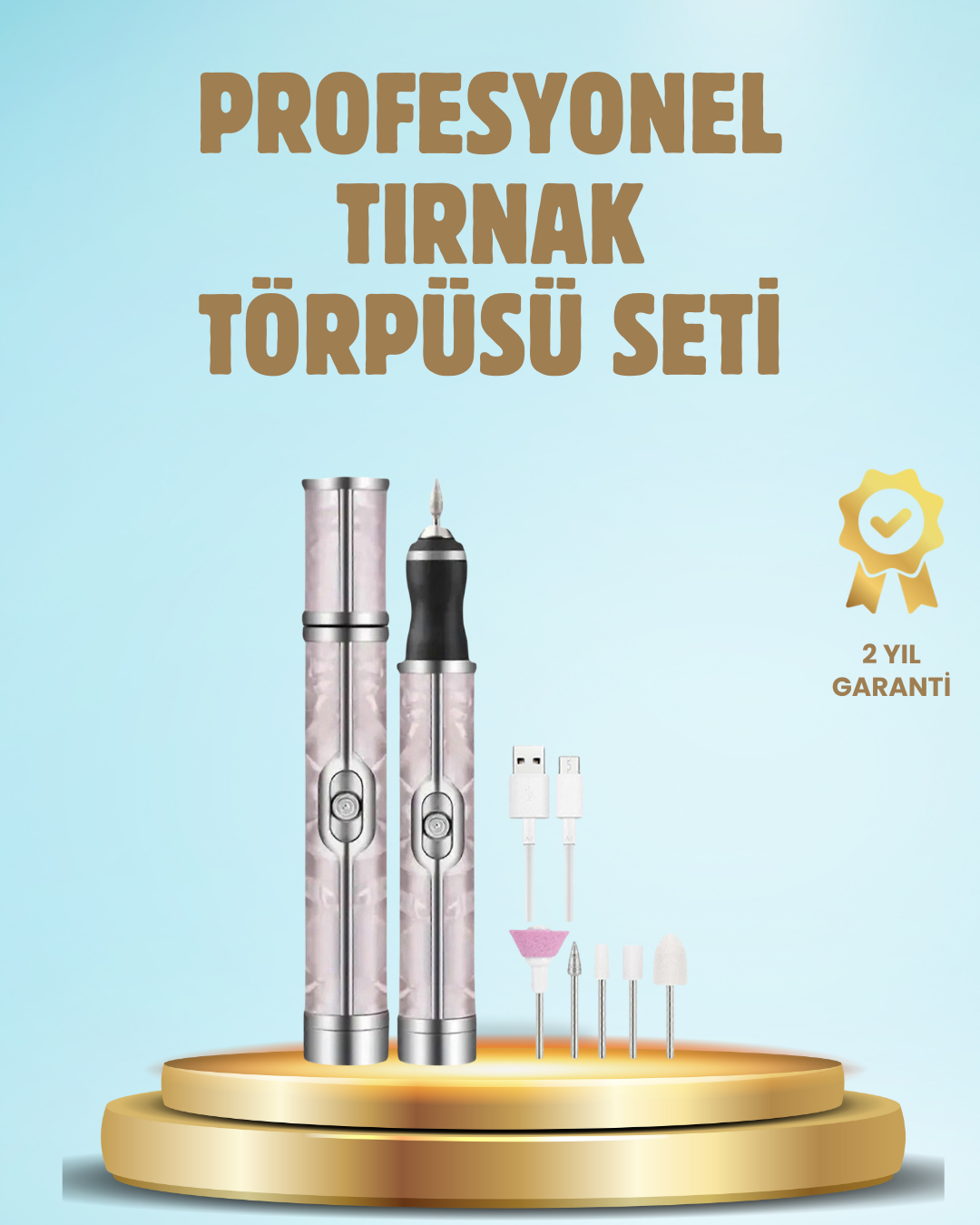 1-251 Elektrikli Tırnak Törpüsü Ayarlanabilir Hızlı Manikür Pedikür Cihazı - Vipsepet - Görsel 1
