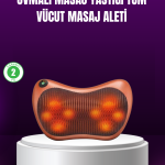 Ergonomik Derin Yoğurmalı Boyun Bel Sırt Masaj Cihazı Priz Çakmak Girişli - Vipsepet
