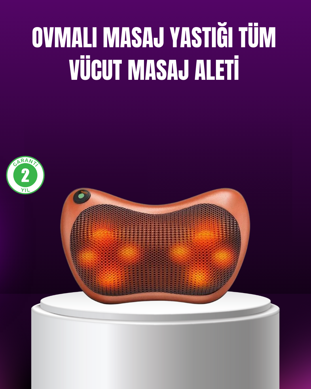 1-252 Ergonomik Derin Yoğurmalı Boyun Bel Sırt Masaj Cihazı Priz Çakmak Girişli - Vipsepet - Görsel 1