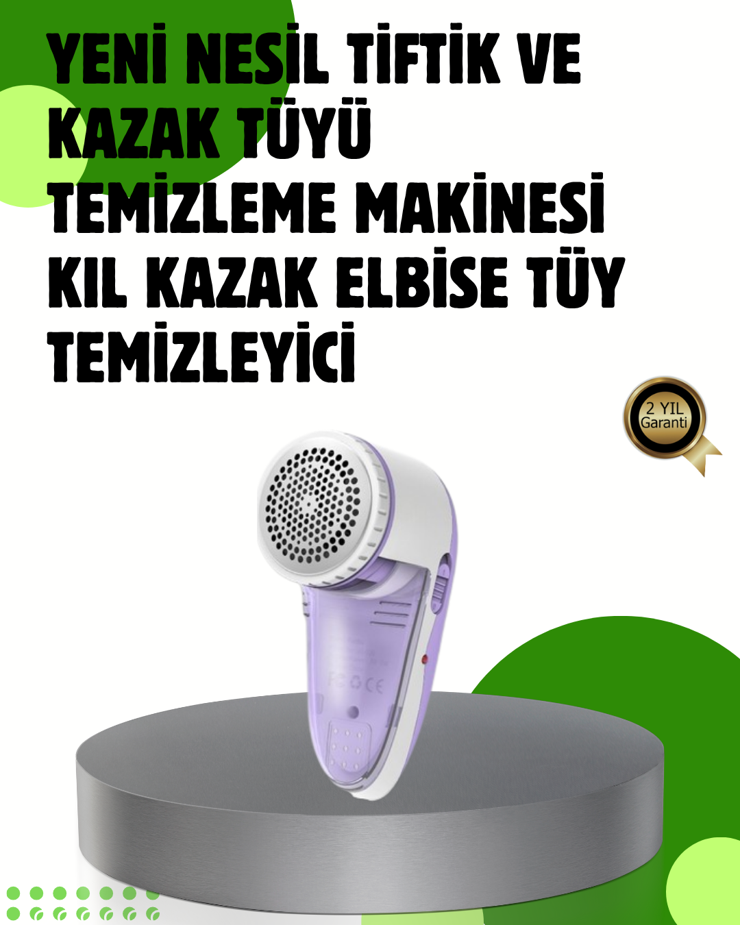 1-26 Pamuk Tiftik Tüy Temizleme Makinesi 5W – 3 Bıçaklı Sistem - Vipsepet - Görsel 1