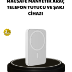 Manyetik Kablosuz Powerbank – iPhone 12/13/14/15 Uyumlu, Hızlı Şarjlı, Ultra Hafif - vipsepet