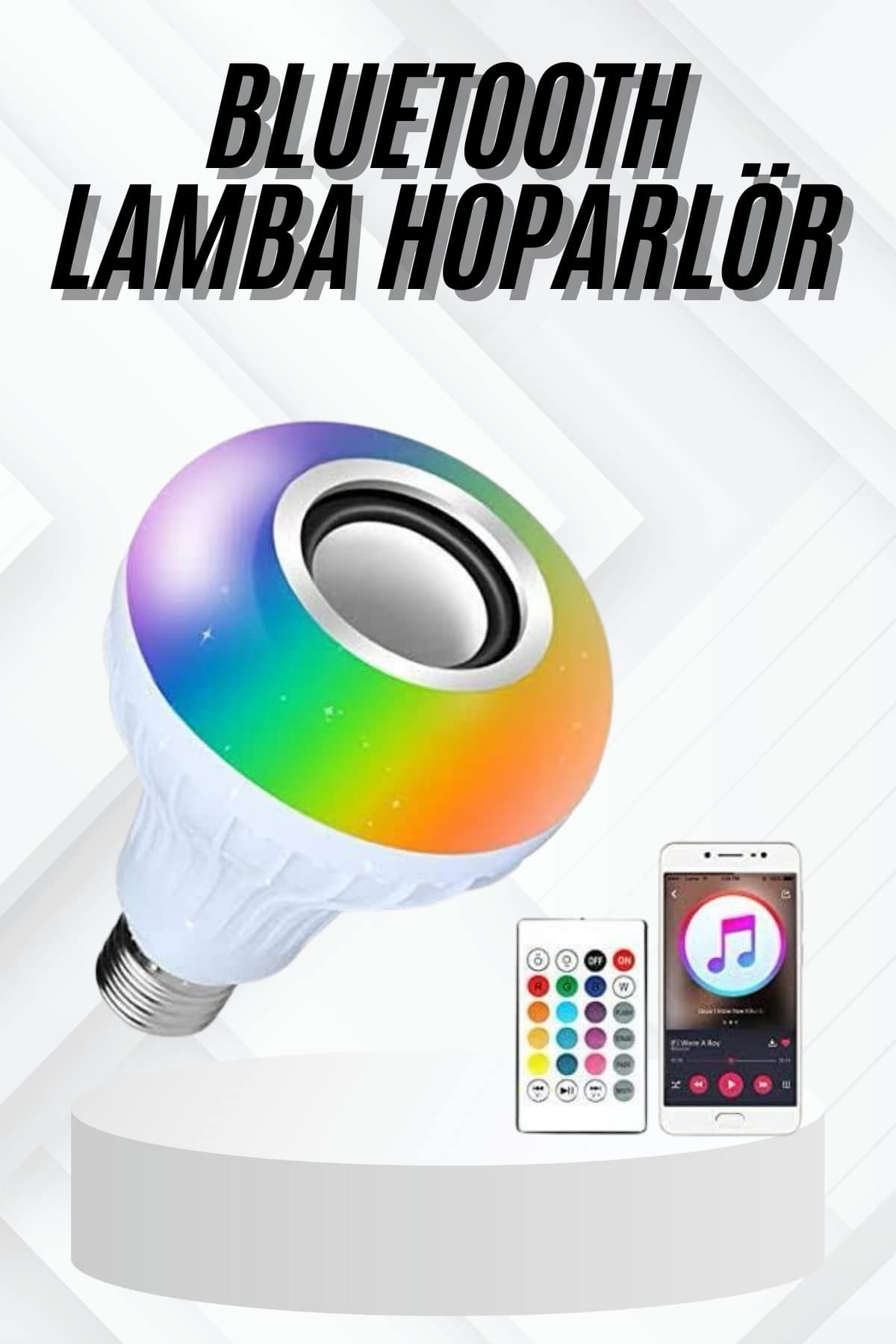 1-3 Lamba Hoparlör Ampül Görünümlü Renk Değiştirebilen Android ve İOS Uyumlu - Vipsepet - Görsel 1