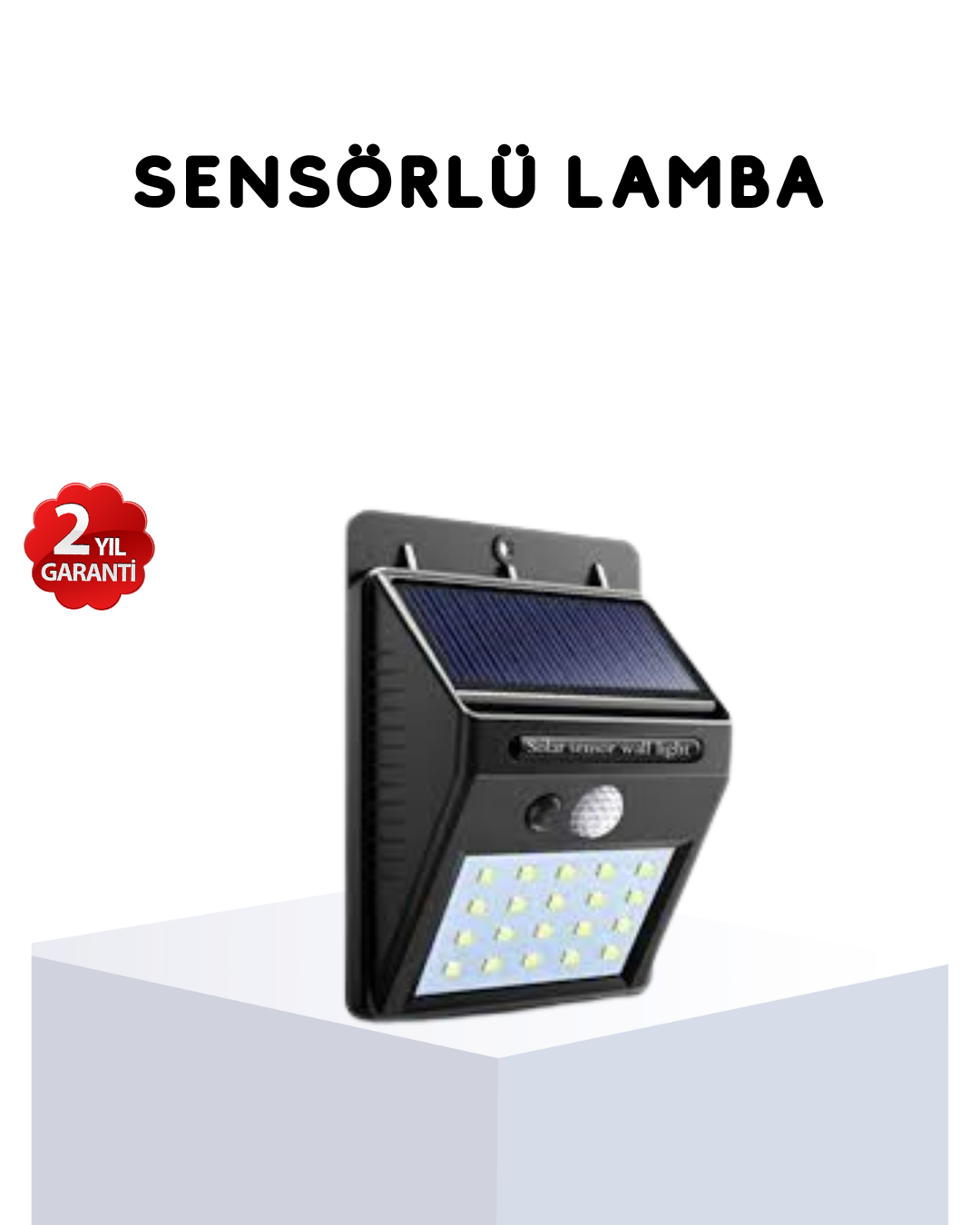 1-30 Solar Güneş Enerjili Hareket Sensörlü 4 Taraflı Bahçe Lambası – IP65 Su Geçirmez, 100 LED - Vipsepet - Görsel 1