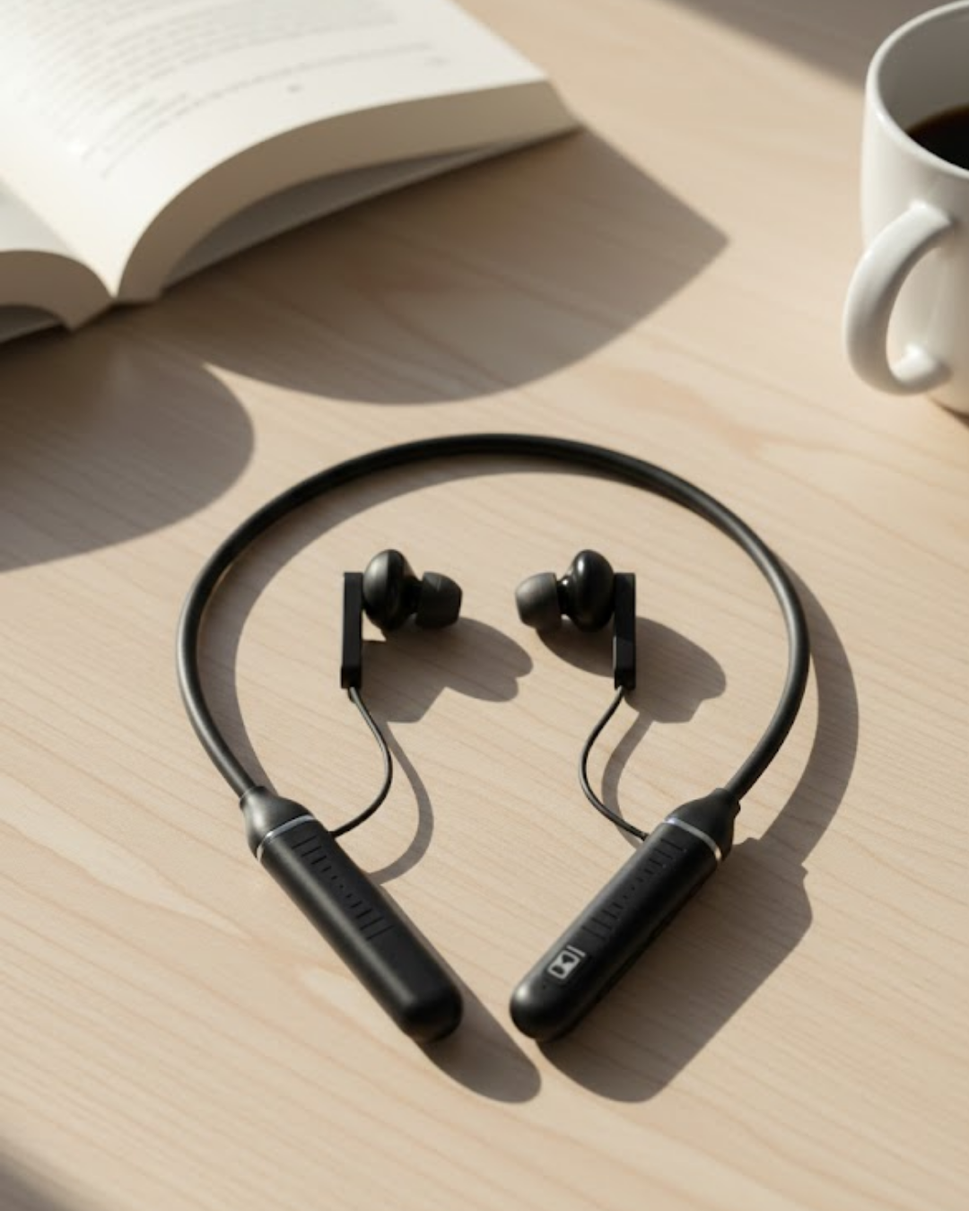 1-32 Uzun Süre Kullanımlı Kablosuz Boyun Askılı Stereo Kulaklık Güçlü Bas ve Net Ses - vipsepet - Görsel 1