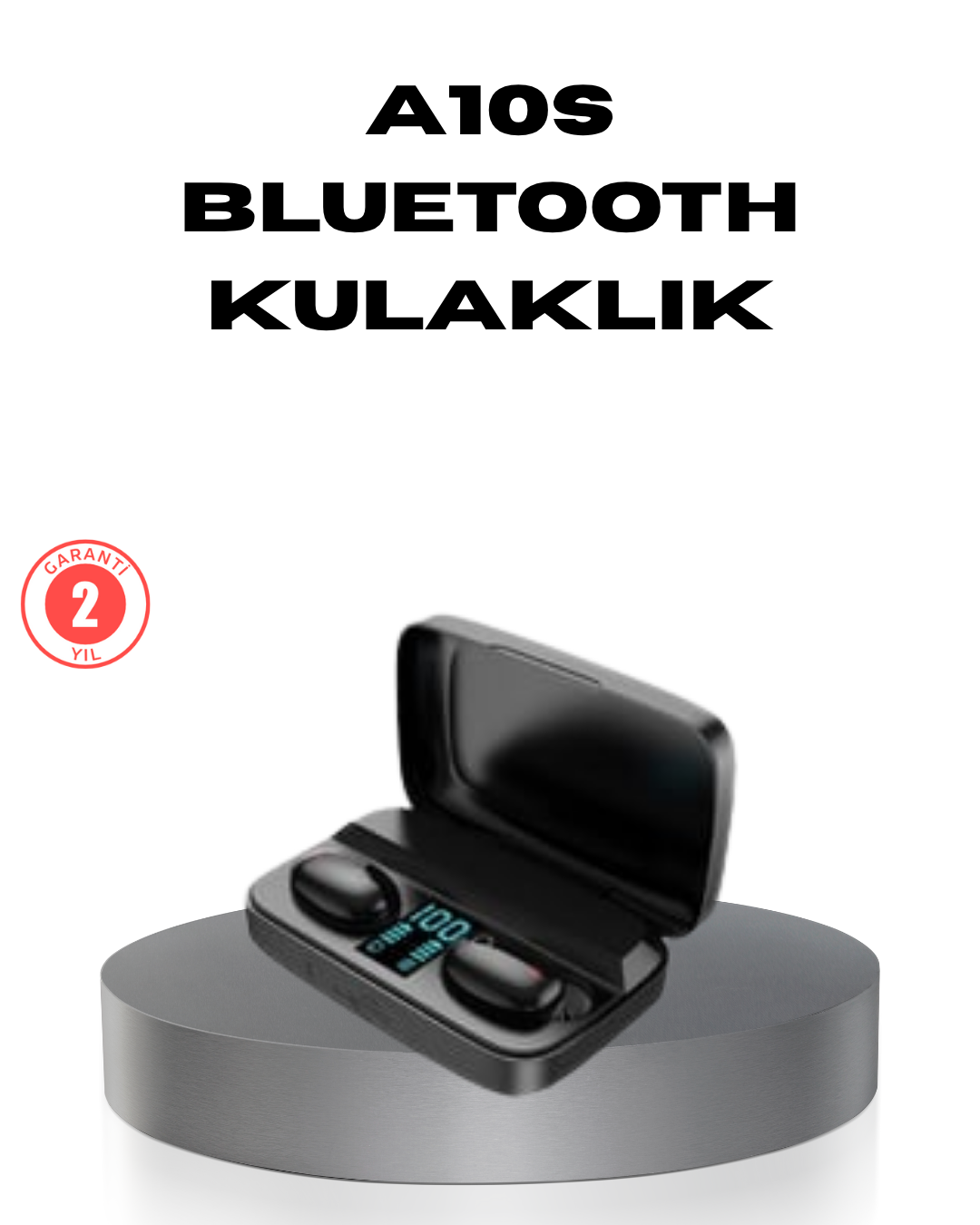 1-33 A10s TWS Bluetooth 5.0 Kulaklık – Powerbank’li Şarj Kutusu, Dokunmatik Kontrol, Gerçek Stereo - vipsepet - Görsel 1