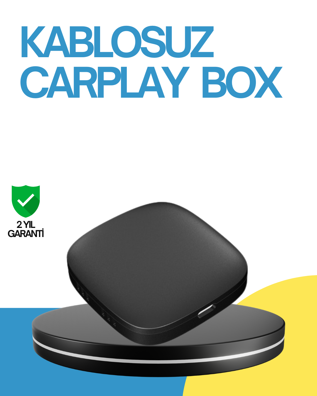 1-33 Kablosuz CarPlay ve Android Auto Dönüştürücü Adaptör - vipsepet - Görsel 1