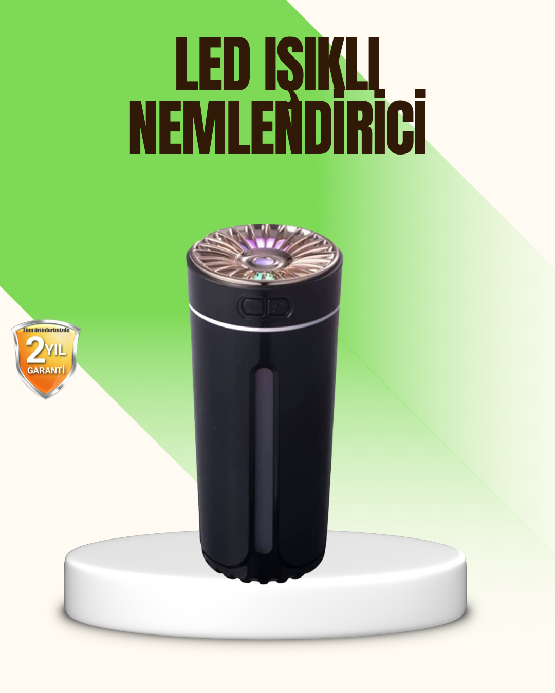 1-35 LED Işıklı Aromaterapi Hava Nemlendirici Ultrasonik Sessiz Nem Ayarı - Vipsepet - Görsel 1