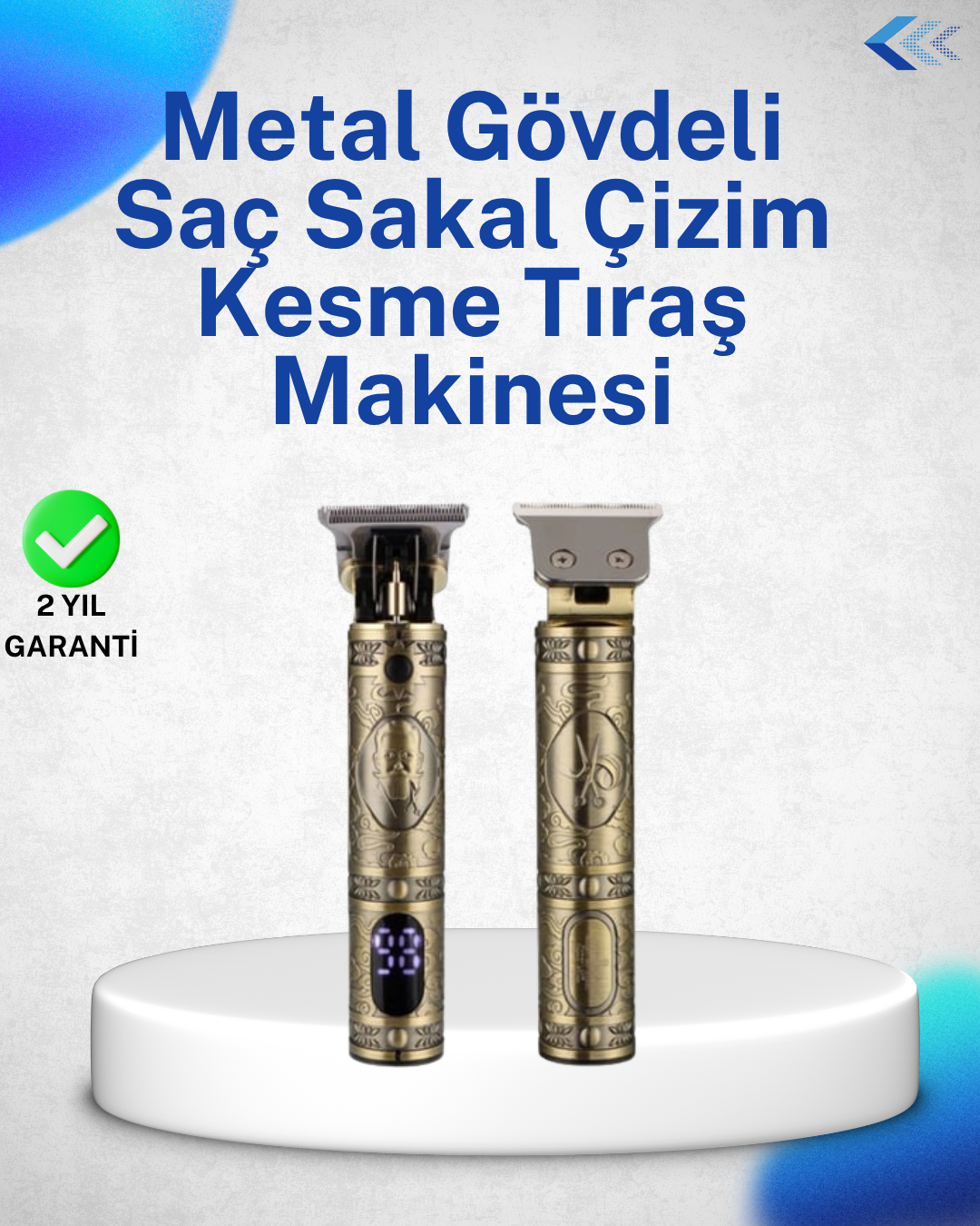 1-37 Dayanıklı Çelik Kafa ve Güçlü Motorlu Saç Sakal Makinesi - vipsepet - Görsel 1