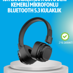 Deep Bass Destekli Kablosuz Katlanabilir Kulak Üstü Kulaklık - Vipsepet