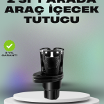 Araba Çift Bardak Tutucu 360° Dönebilen İkisi Bir Arada Ayarlanabilir - Vipsepet