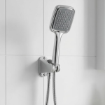 Siyah Duş Seti El Duşu Başlığı Spiral Hortum ve Duvar Askısı Banyo Duş Seti - Vipsepet