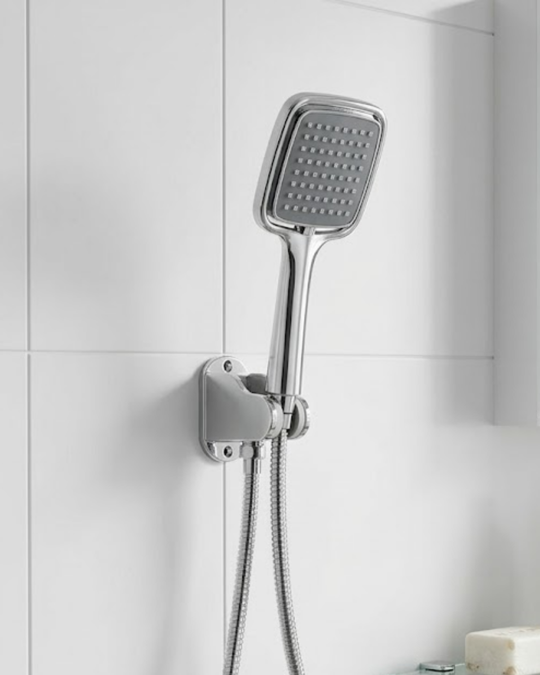 1-41 Siyah Duş Seti El Duşu Başlığı Spiral Hortum ve Duvar Askısı Banyo Duş Seti - Vipsepet - Görsel 1