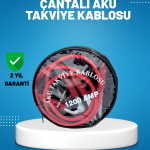 1200 Amper Akü Takviye Kablosu 2 Metre İzoleli Bakır Uçlu - Vipsepet