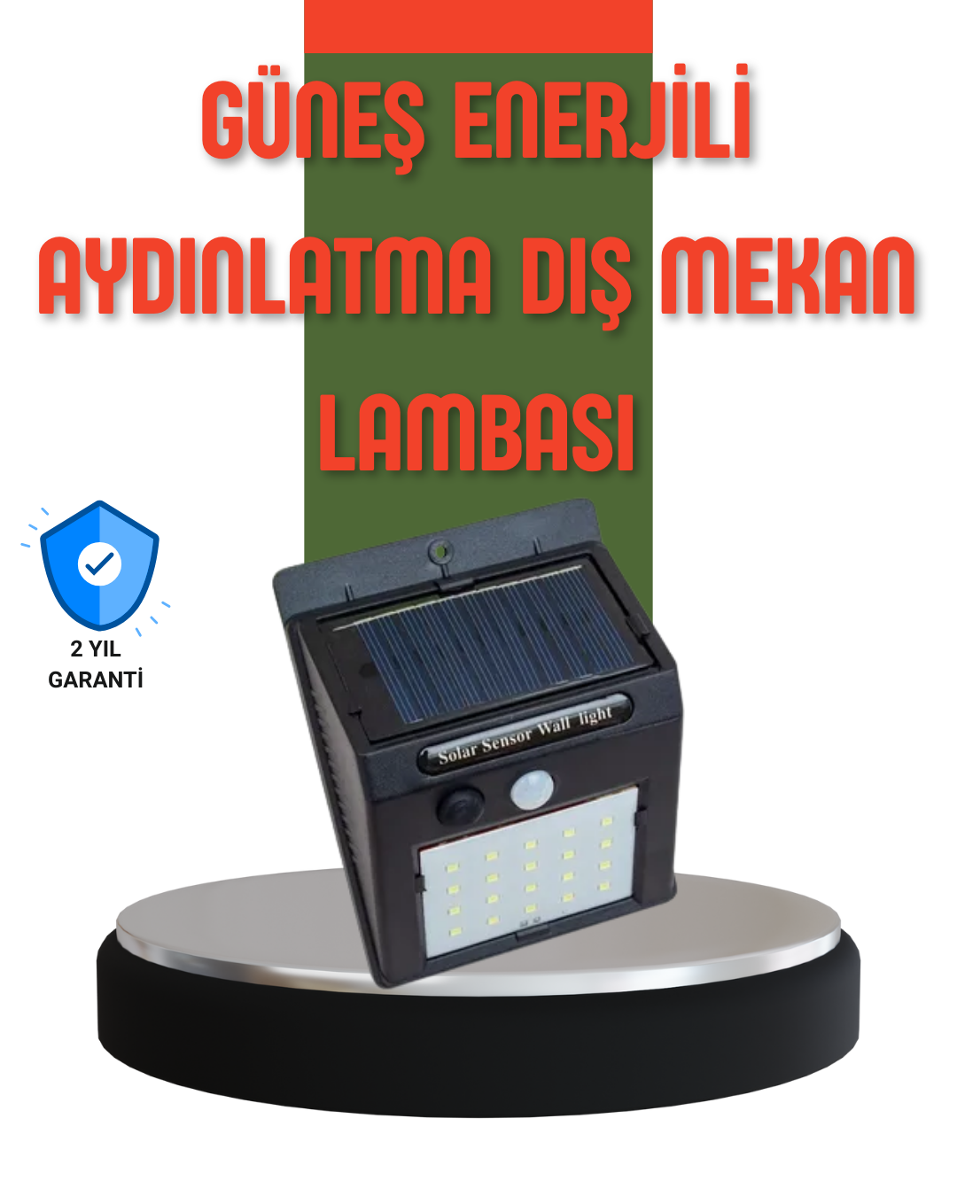 1-42 Hareket Sensörlü Güneş Enerjili Dış Mekan LED Lamba 100/144 LED - Vipsepet - Görsel 1