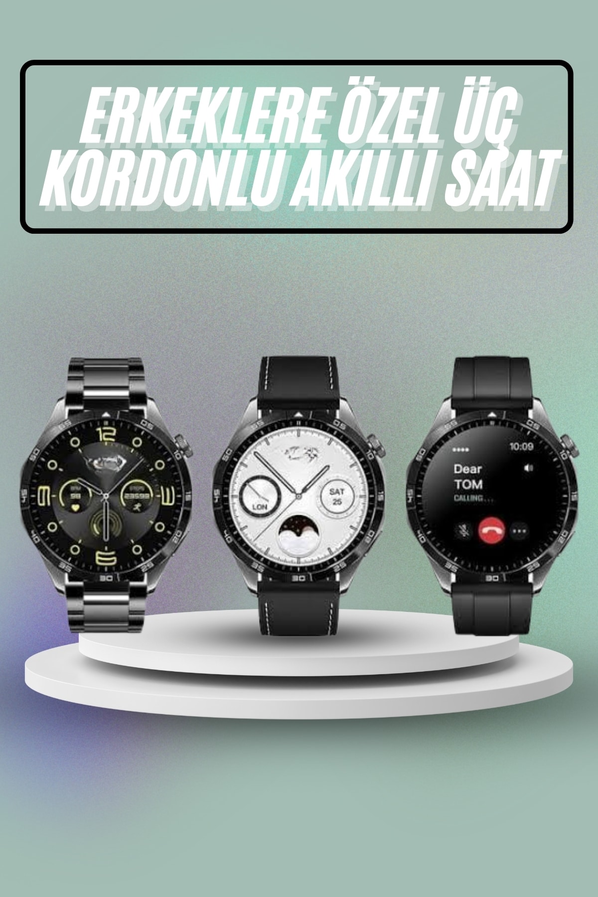 1-43 Akıllı Saat Ios Ve Android Tüm Telefonlara Uyumlu Çok Fonksiyonlu Amoled Ekran - Vipsepet - Görsel 1