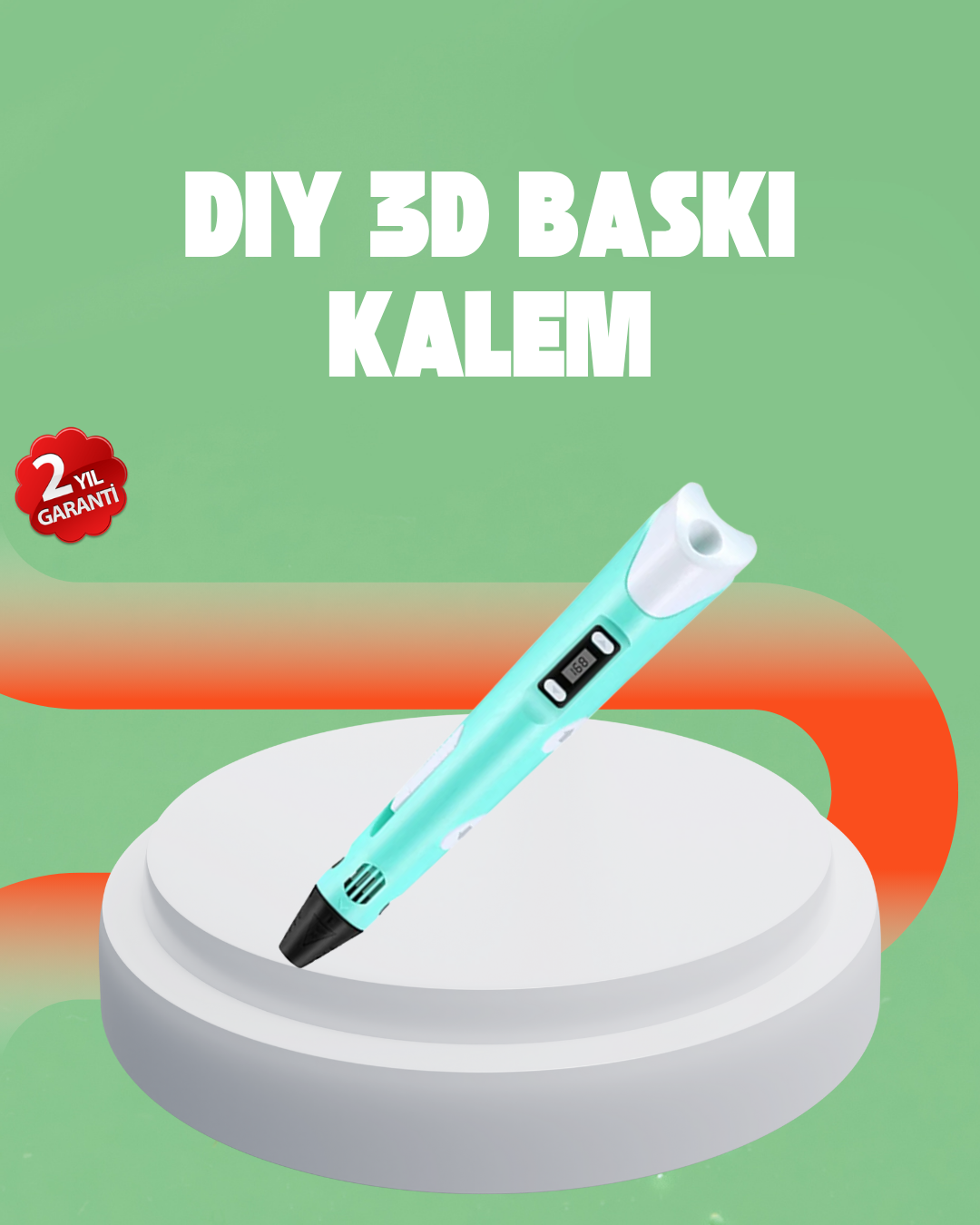 1-46 Üç Boyutlu 3D Yazıcı Kalem ABS ve PLA Uyumlu - Vipsepet - Görsel 1