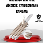 Ayarlanabilir Isı Ayarıyla Profesyonel Bukle Maşası – Hızlı ve Nazik Şekillendirme - Vipsepet
