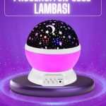 Yıldız Görünümlü Gece Lambası Renkli Masa Lambası Gökyüzü Projeksiyon - Vipsepet