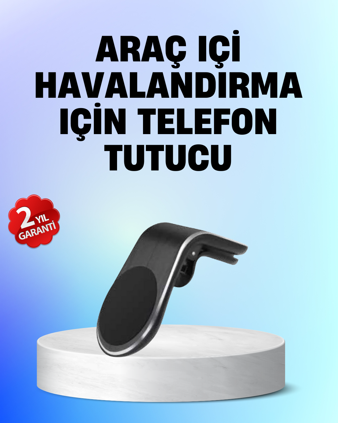1-50 Manyetik Araç Telefon Tutucu – 360° Döner Kalorifer Petekli - Vipsepet - Görsel 1