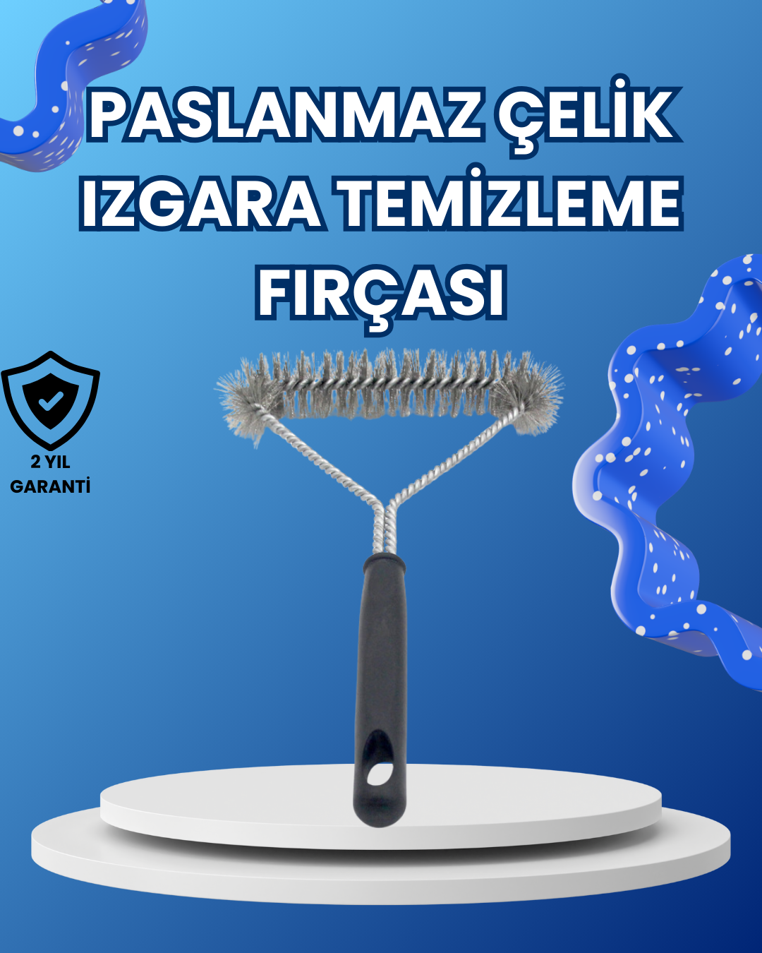 1-50 Paslanmaz Çelik Izgara Temizleme Fırçası Mangal ve Barbekü İçin - Vipsepet - Görsel 1