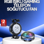RGB Işıklı Telefon Soğutucu Fan Gaming Cooler Süper Hızlı Soğutma - Vipsepet